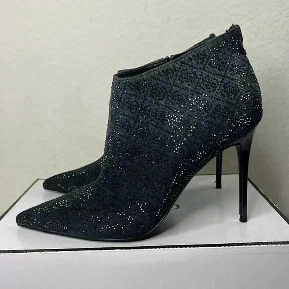 GUESS FAZZIE RHINESTONE DRESSY BOOTIES - Picture 1 of 11